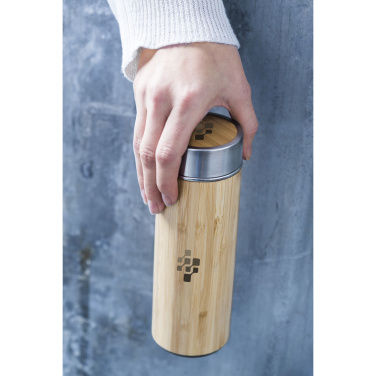 Logotrade business gift image of: Osaka 360 ml bamboo thermo bottle/thermo cup