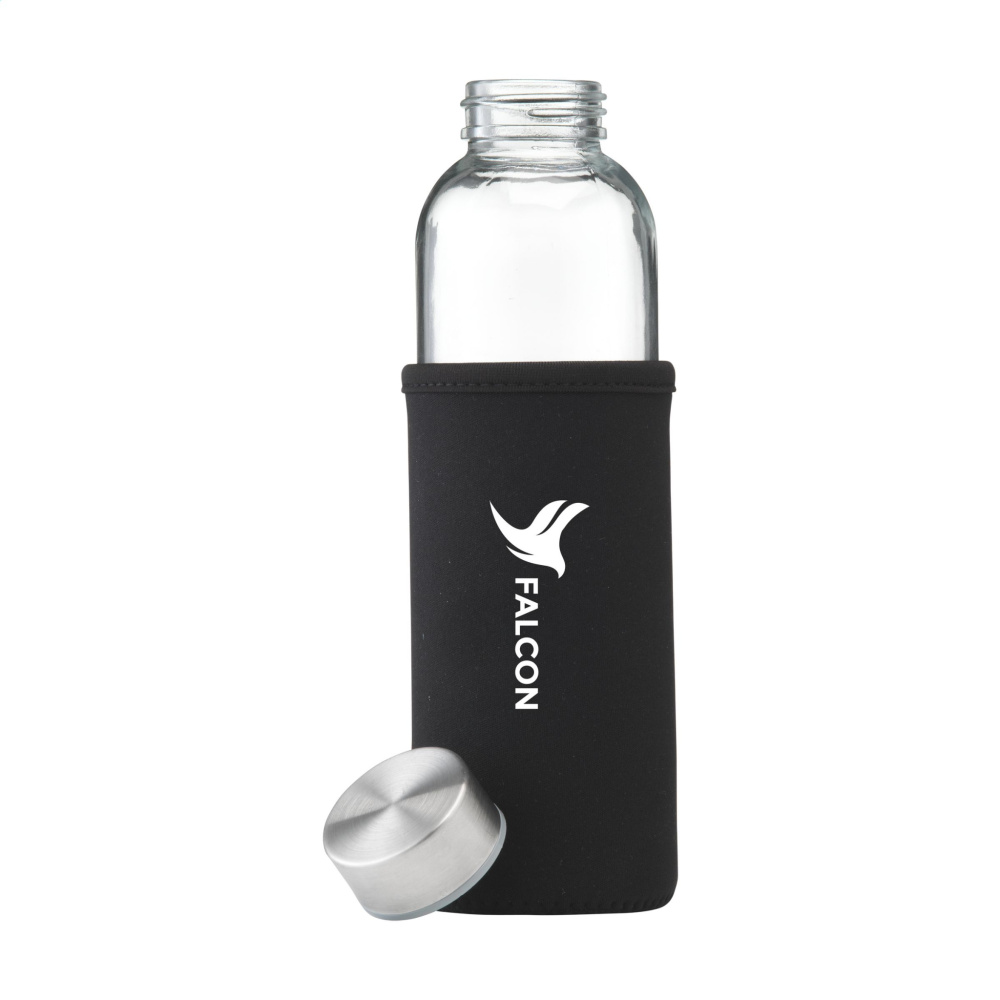 Logo trade corporate gifts image of: Senga Glass 500 ml drinking bottle