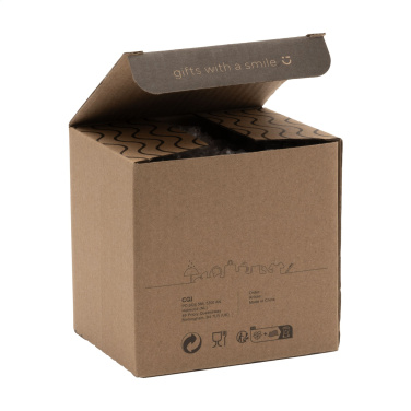 Logo trade promotional giveaway photo of: Retro Silver Enamel Mug 350 ml