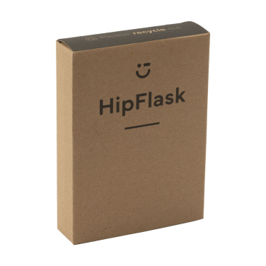 Logo trade business gifts image of: Hipflask Bamboo 200 ml drinking bottle