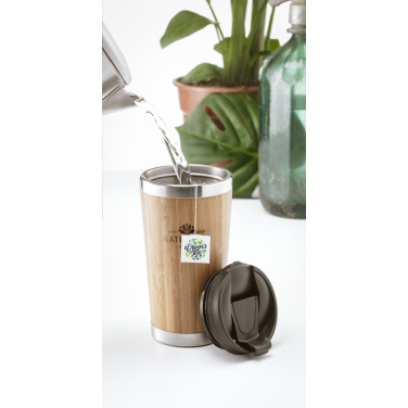 Logotrade promotional gift picture of: Tokyo 450 ml bamboo thermo cup