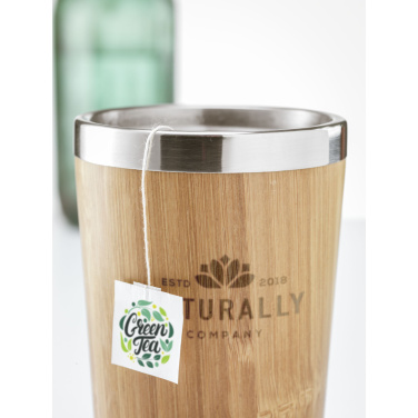Logotrade promotional gift image of: Tokyo 450 ml bamboo thermo cup