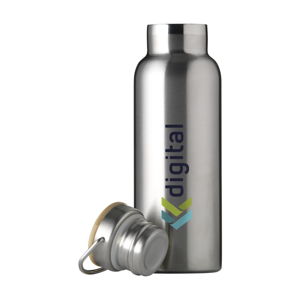 Logo trade promotional product photo of: Nordvik RCS Recycled Steel 500 ml drinking bottle