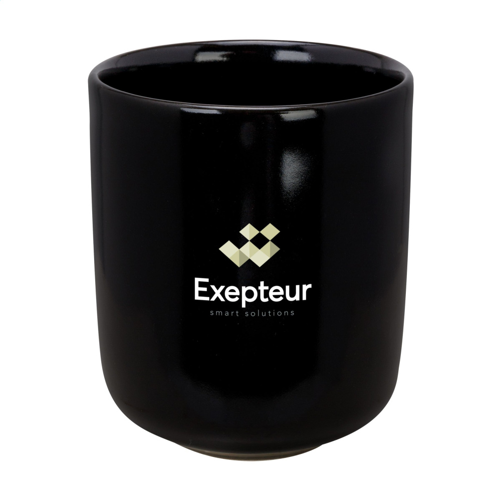 Logo trade business gift photo of: Cadiz Black 350 ml drinking cup