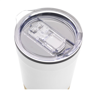 Logotrade promotional products photo of: Kobe Bamboo RCS Recycled Steel 350 ml coffee cup