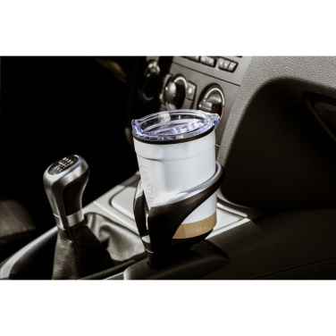 Logotrade business gift image of: Kobe Bamboo RCS Recycled Steel 350 ml coffee cup