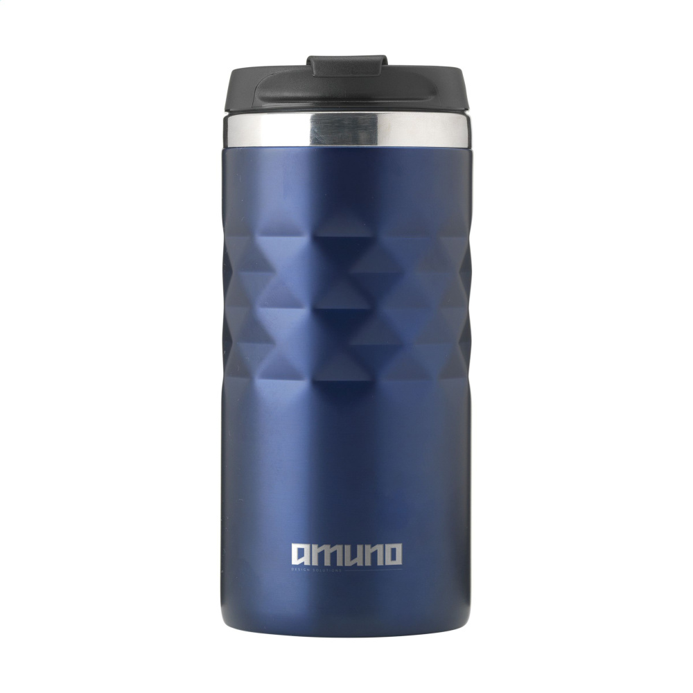 Logotrade promotional giveaway picture of: Geometric Mug RCS Recycled Steel 280 ml thermo cup