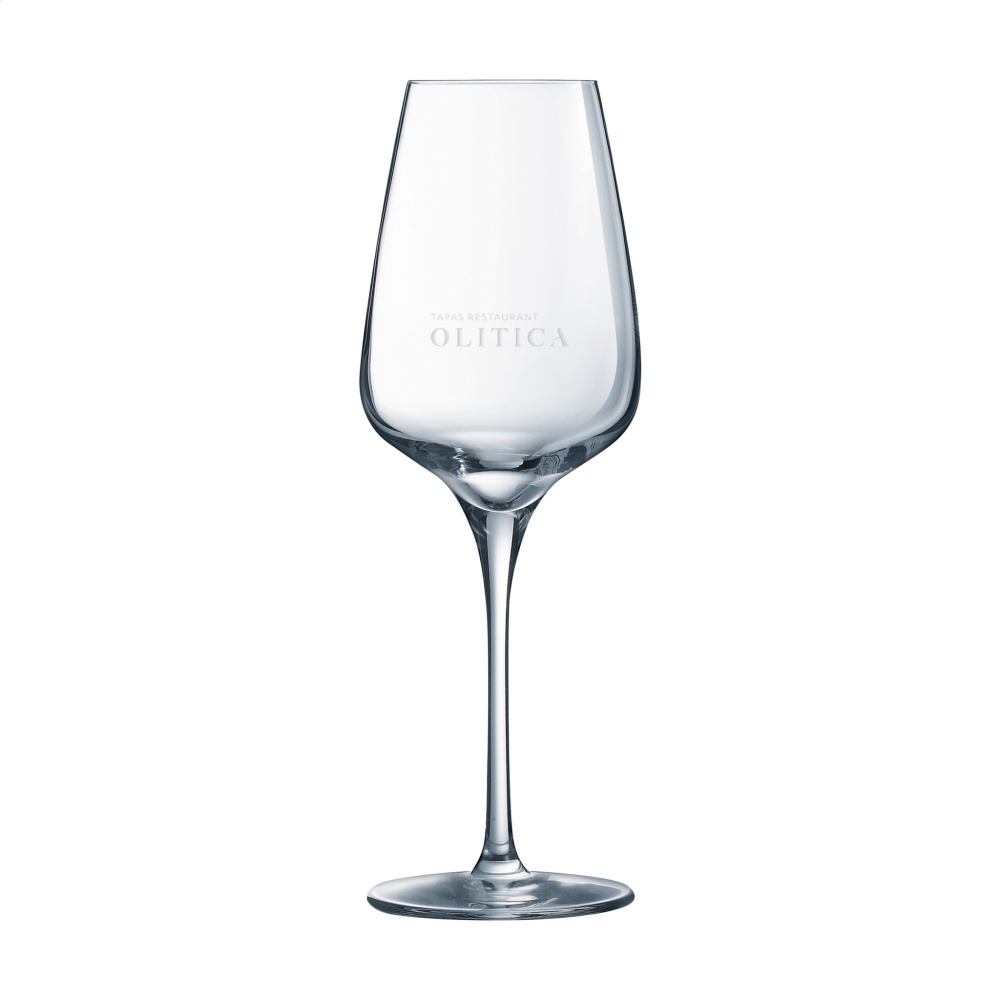 Logo trade corporate gifts image of: Riviera Wine glass 350 ml