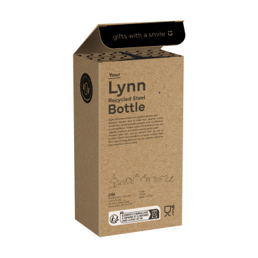 Logo trade advertising product photo of: Lynn RCS Recycled Steel Bottle 500 ml