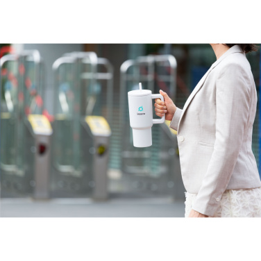 Logo trade promotional giveaways picture of: Rhino RCS Recycled Steel Cup 900 ml