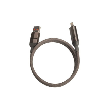 Logo trade promotional products image of: Charging cable with data transfer DONNES Pierre Cardin