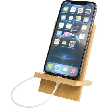 Logo trade advertising products picture of: Ceibo detachable bamboo phone stand