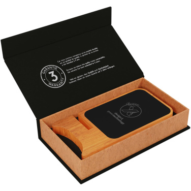Logotrade promotional merchandise photo of: SCX.design W16 10W light-up wireless wooden stand
