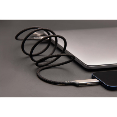 Logo trade promotional merchandise photo of: SCX.design C52 100W 4-in-1 rPET magnetic ultra fast charging cable 