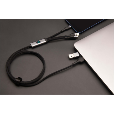 Logotrade promotional gifts photo of: SCX.design C53 100W 5-in-1 rPET ultra fast charging cable