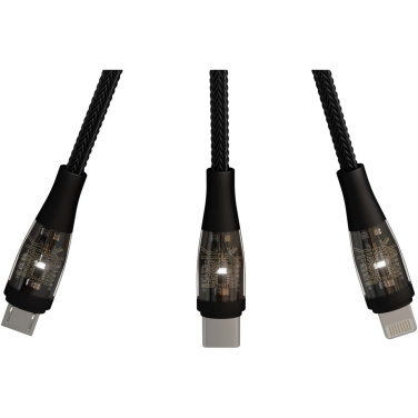 Logotrade advertising product image of: SCX.design C50 5-in-1 fast charging 100W/5A cable with digital display