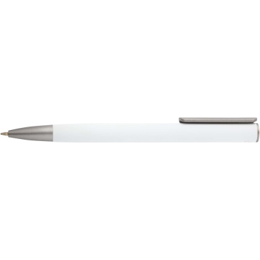 Logotrade promotional merchandise picture of: Ziggur aluminium ballpoint pen (blue ink)