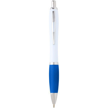 Logotrade promotional item image of: Nash recycled plastic ballpoint pen (blue ink)