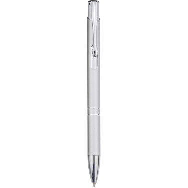 Logo trade promotional merchandise picture of: Moneta recycled aluminium ballpoint pen (blue ink)