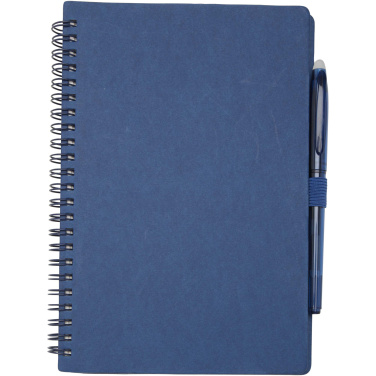 Logo trade promotional merchandise image of: Slate reusable soft cover notebook and pen set (black ink)