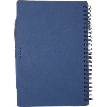 Logo trade promotional items image of: Slate reusable soft cover notebook and pen set (black ink)