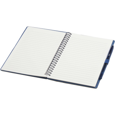 Logo trade corporate gift photo of: Slate reusable soft cover notebook and pen set (black ink)