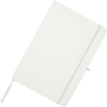 Logo trade promotional merchandise photo of: Teak A5 recycled hard cover notebook with lined pages