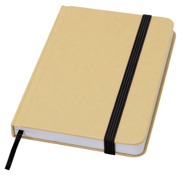 Logo trade advertising products picture of: Reed A6 recycled hard cover notebook with plain pages