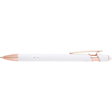 Logo trade promotional giveaway photo of: Nanna ballpoint pen with rose gold finish (black ink)