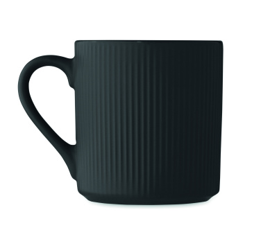 Logo trade promotional merchandise picture of: Ribbed ceramic mug mat 340 ml