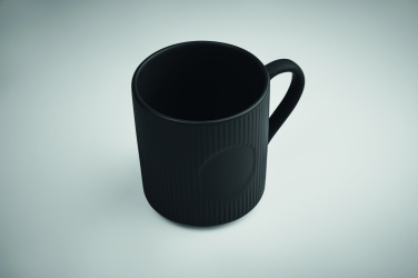 Logo trade promotional merchandise image of: Ribbed ceramic mug mat 340 ml