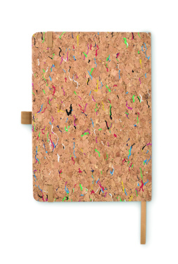 Logo trade promotional merchandise photo of: A5 cork coloured notebook