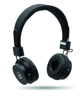 Logo trade promotional products image of: ABS wireless foldable headphone
