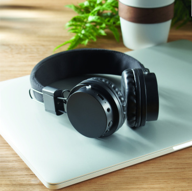 Logo trade promotional gifts picture of: ABS wireless foldable headphone