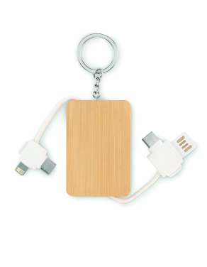 Logotrade advertising product image of: Key ring charging cable
