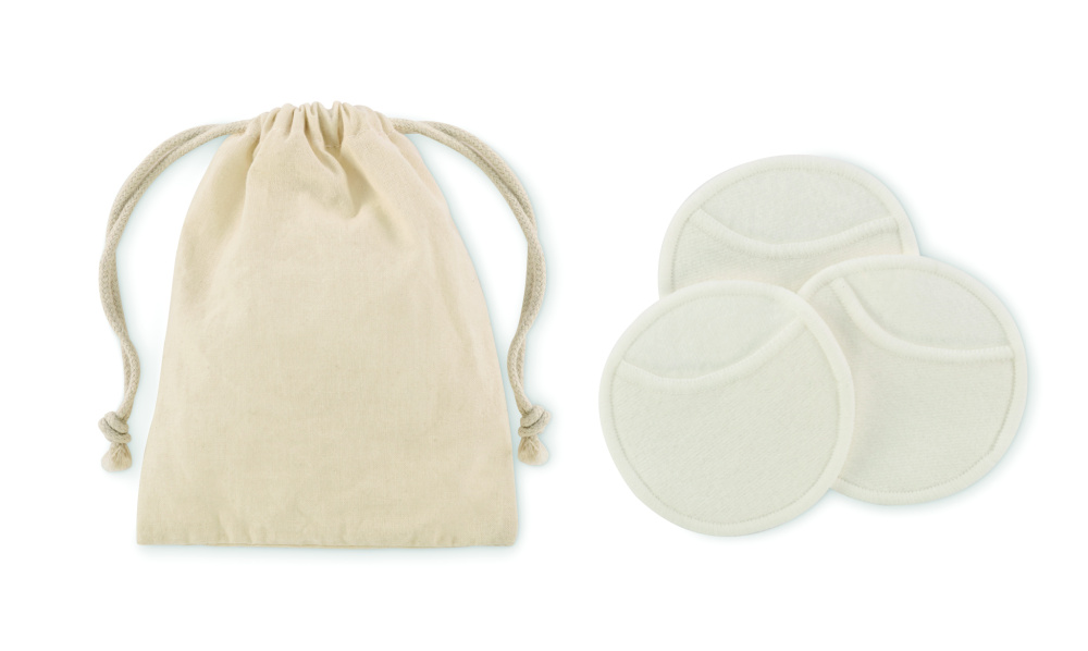 Logo trade promotional merchandise photo of: Reusable face cleaning pad set