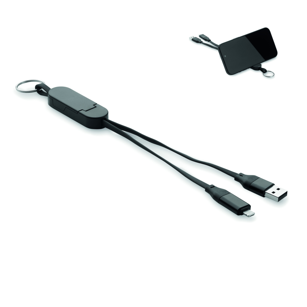 Logotrade corporate gift image of: 60W cable keyring recycled ABS