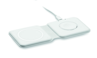 Logo trade promotional product photo of: 2 in 1 foldable charger 15W