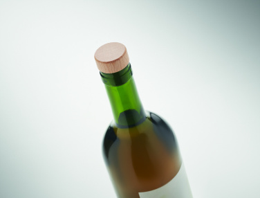 Logo trade promotional giveaways picture of: Beech wood bottle stopper