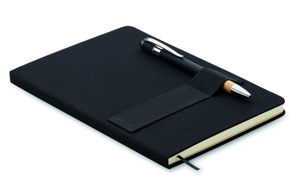 Logotrade promotional products photo of: A5 RPET notebook with pen