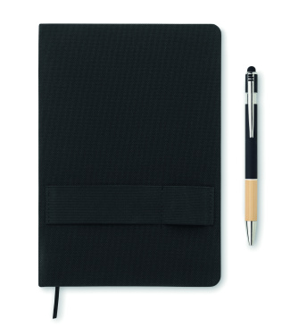 Logotrade promotional items photo of: A5 RPET notebook with pen