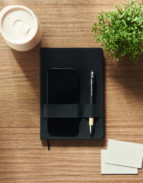 Logotrade promotional product picture of: A5 RPET notebook with pen