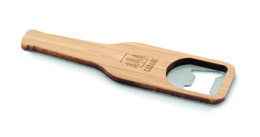 Logo trade promotional items image of: Bamboo bottle opener