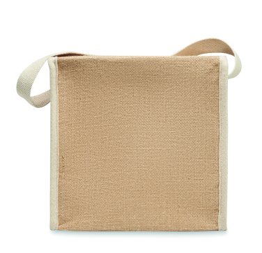 Logotrade promotional merchandise photo of: Jute and canvas cooler bag 3L