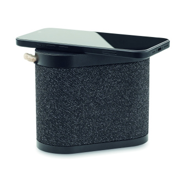 Logo trade promotional products picture of: 15W wireless charger speaker