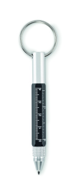 Logo trade promotional products image of: Key ring with twist action pen