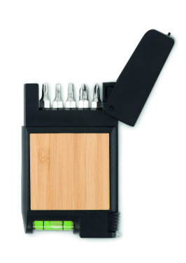 Logo trade promotional merchandise photo of: Multifunctional measuring tape