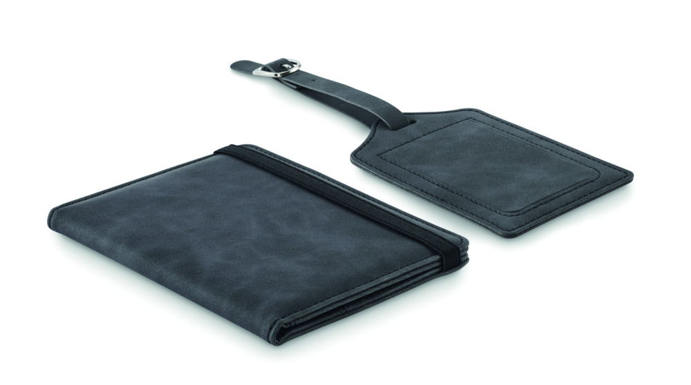 Logo trade advertising product photo of: Passport and luggage tag set