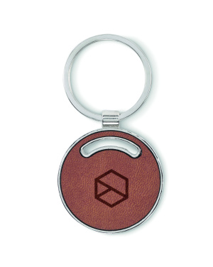 Logo trade advertising products picture of: Round shape key ring