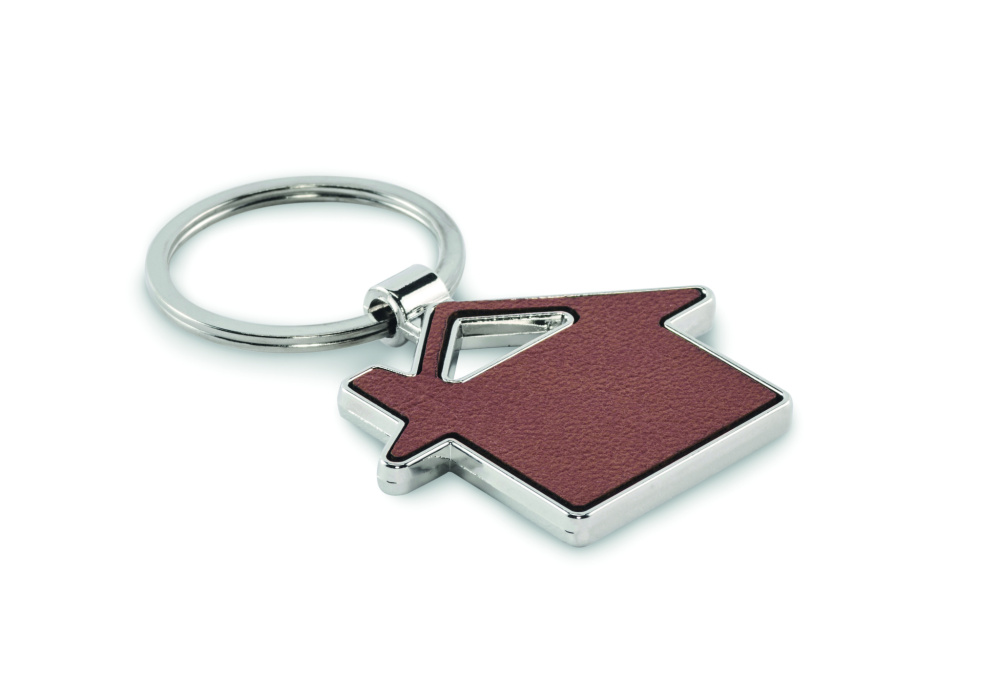 Logotrade promotional item image of: House shaped key ring